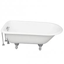 Barclay TKCTR67-CP8 - Tub Kit 67'' CI Roll Top, TubFiller, Supplies, Drain-Chrome