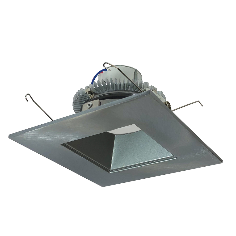 6" Cobalt Click LED Retrofit, Square Reflector, 1000lm / 12W, 4000K, Natural Metal Reflector /