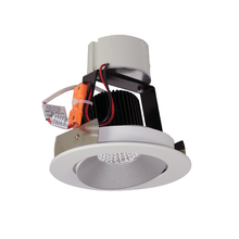 Nora NIR-4RCCDXHW - 4" Iolite LED Round Adjustable Cone Retrofit, 800lm / 12W, Comfort Dim, Haze Reflector / White