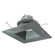 Nora NLCBC2-65640NN/10EM - 6" Cobalt Click LED Retrofit, Square Reflector, 1000lm / 12W, 4000K, Natural Metal Reflector /