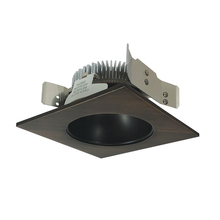 Nora NLCBS-4538527BZ - 4" Cobalt Shallow High Lumen LED Trim, Square/Round Reflector, 850lm, 2700K, Bronze