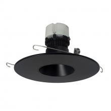 Nora NPR-56RNDC27XBB - 5"/6" Pearl LED Round Retrofit Reflector, 1200lm / 12W, 2700K, Black Reflector / Black