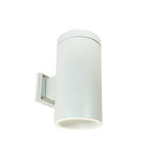 Nora NYLS3-6W1L635NP01WWW - 6" Sapphire III Wall Mount White Cylinder, Matte Powder White Reflector/Matte Powder White