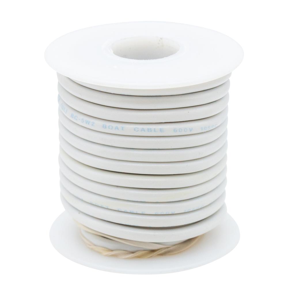 Primary Wire Spool  #14  White  18FT 1/C