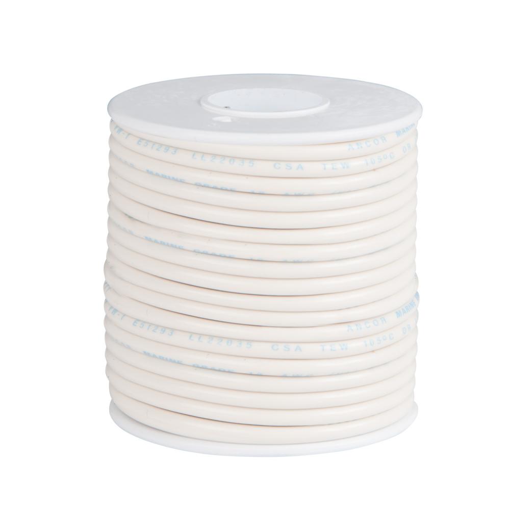 Primary Wire Spool  #18  White  35FT 1/C