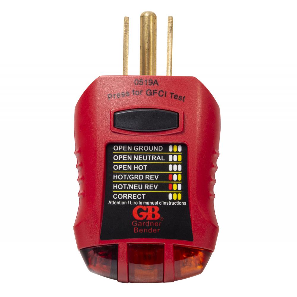 GFCI Outlet Tester 120 VAC1/clam