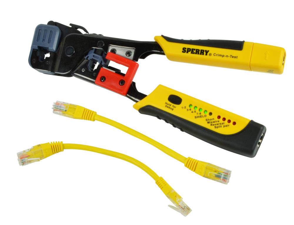 CRIMP-N-TEST RJ45 CRIMPER ANDTESTER