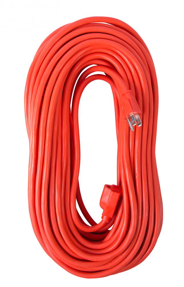 Extension Cord 100ft SJTW Orange 14/3 1/