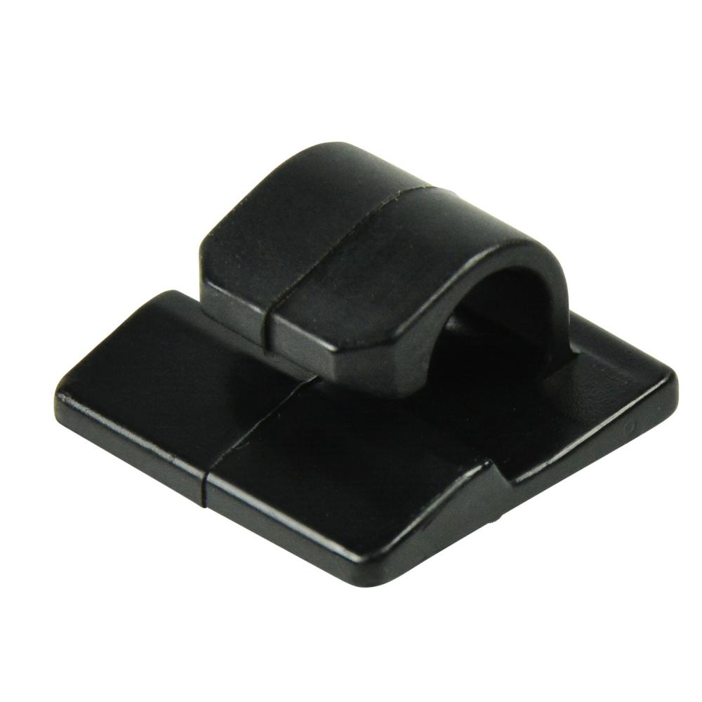 Cord Clips UV Black 1/4in dia5/Clam 8/Ma