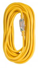 ECM Industries OC100123LT - Extension Cord 100ft SJTW Yellow 12/3 Li