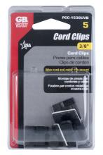 ECM Industries PCC-1538UVB - Cord Clips UV Black 3/8in dia5/Clam 8/Ma