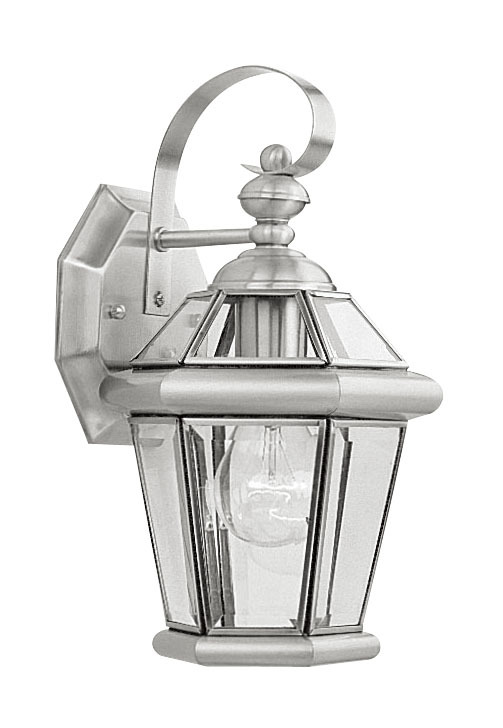 1 Light BN Outdoor Wall Lantern