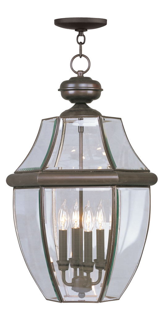 4 Light Bronze Outdoor Chain Lantern