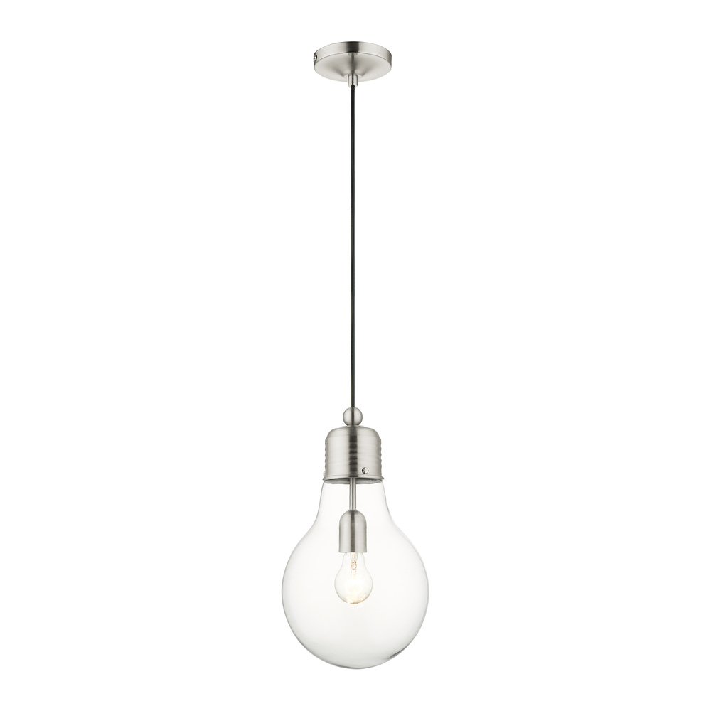 1 Lt Brushed Nickel Mini Pendant