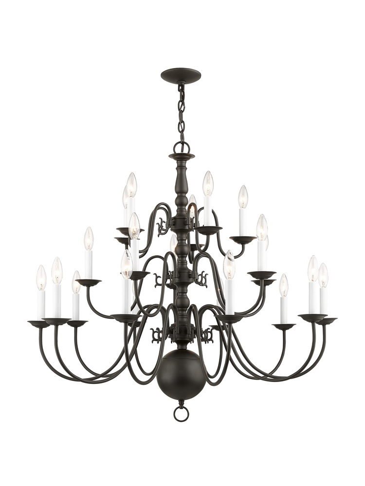 20 Light Bronze Chandelier