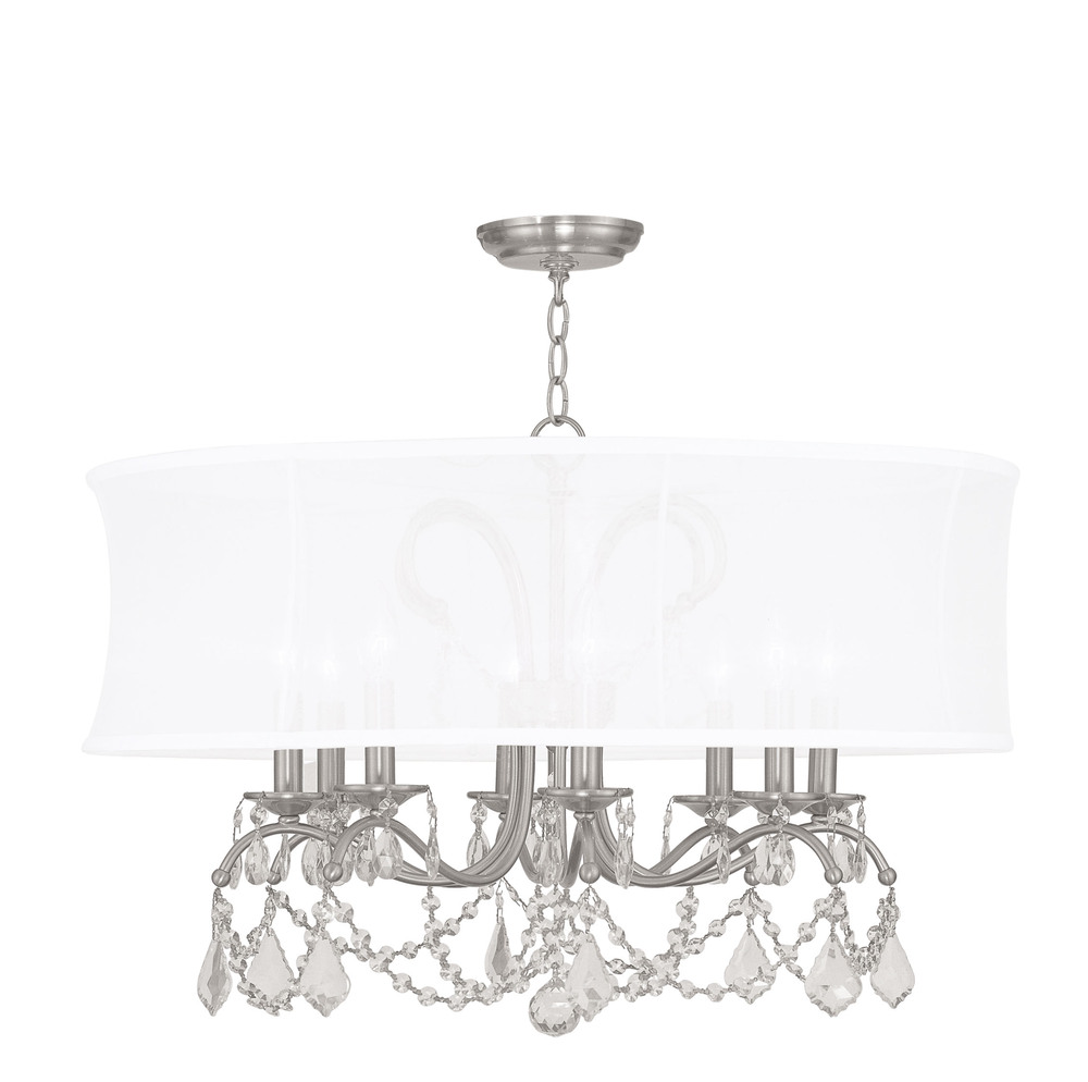 8 Light Brushed Nickel Chandelier