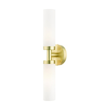 Livex Lighting 10104-12 - 2 Lt Satin Brass ADA Vanity Sconce