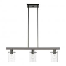 Livex Lighting 46153-46 - 3 Light Black Chrome Linear Chandelier