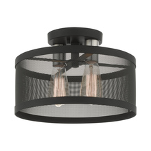 Livex Lighting 46217-04 - 2 Lt Black Semi Flush Mount