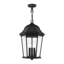 Livex Lighting 7569-14 - 3 Lt Textured Black Outdoor Pendant Lantern