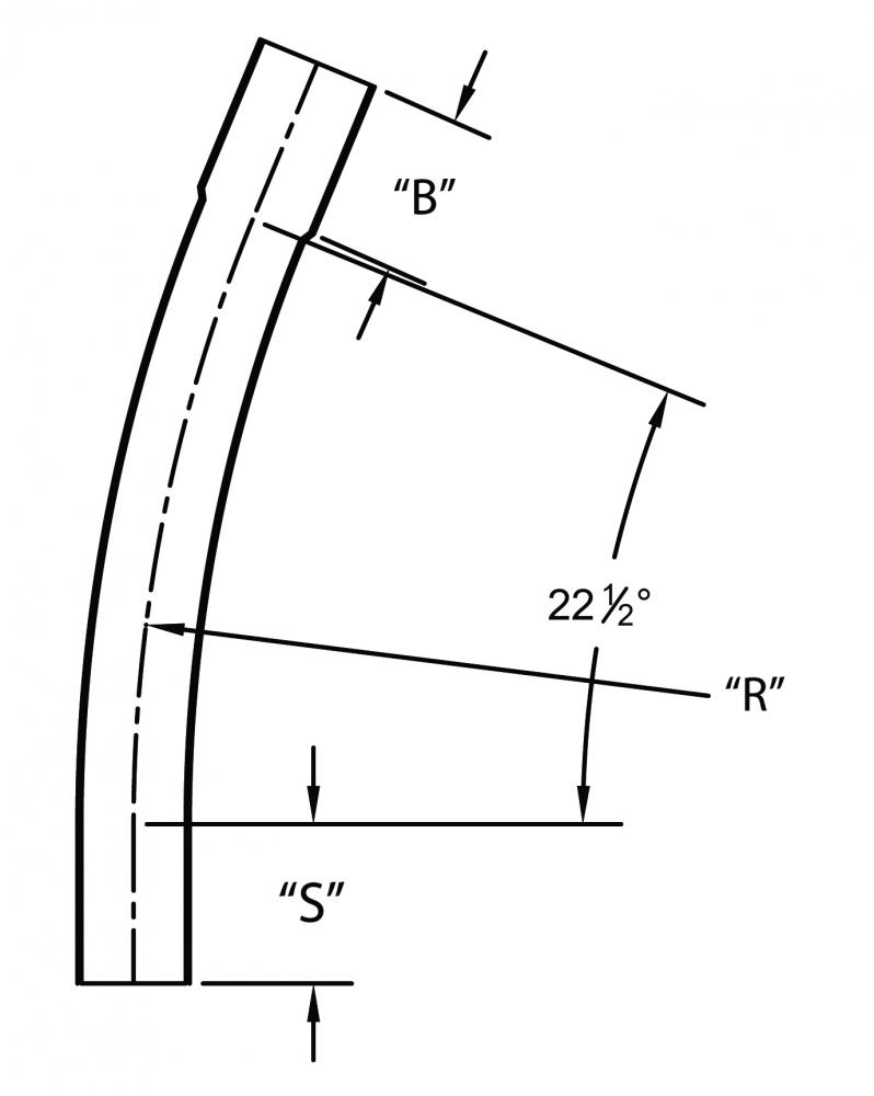 4 CAO 22 1/2 DEG BEND 2'R