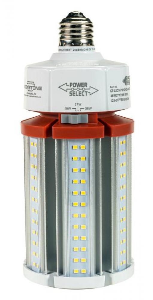 LED HID Replacement Lamp, Power Select 36/27/18W