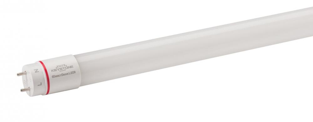 10.5W LED T8 Tube, Glass Construction, 120-277V