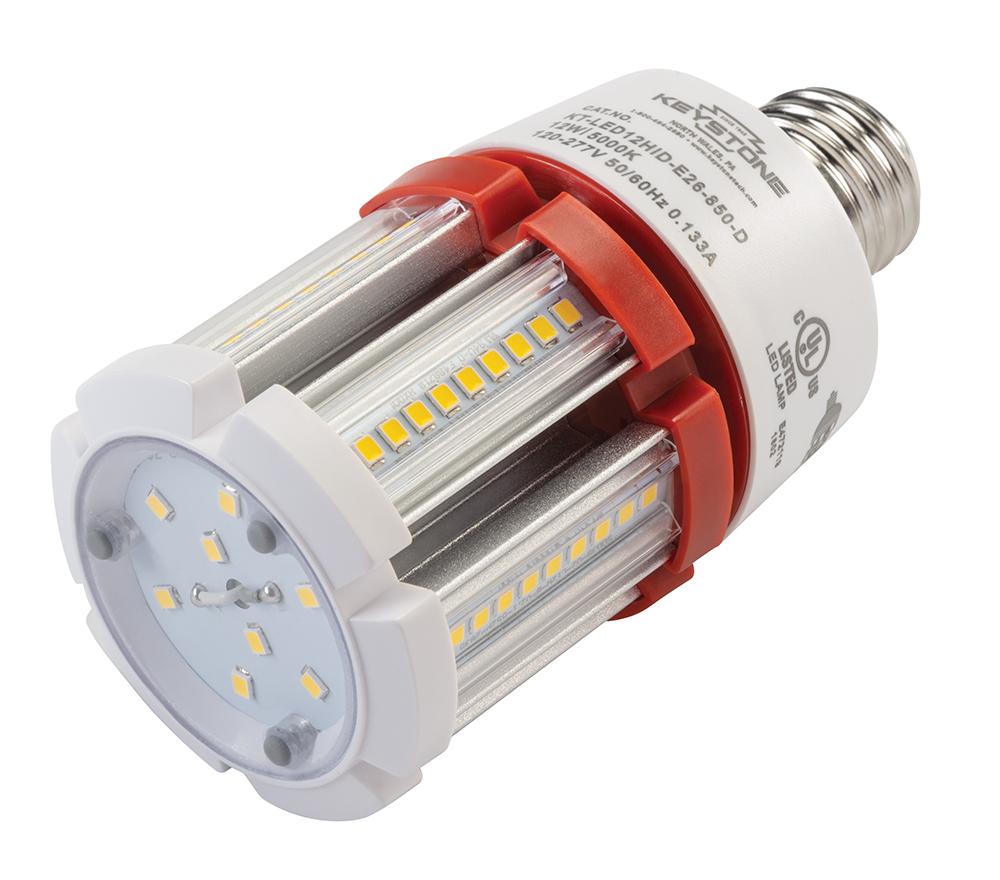 12W, 1700 Lumen, 50W MH Equiv., IP64, Medium Bas