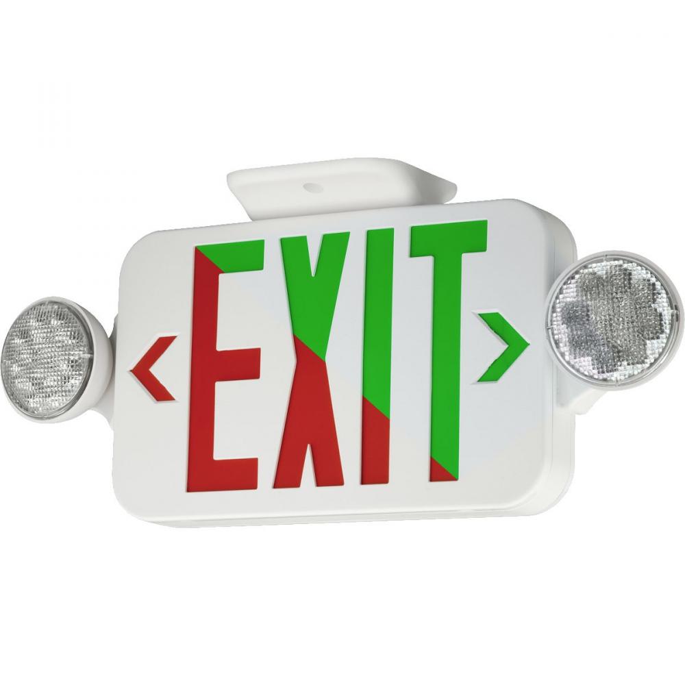 CE LED Emergency Exit BLK TP