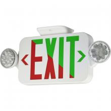 Dual-Lite, a Hubbell affiliate CCR - EM EXIT COMBO WHT HSG RED LETTER