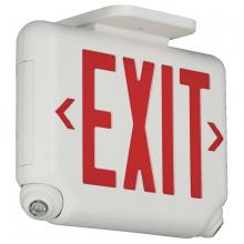 Dual-Lite, a Hubbell affiliate EVCURWD4-0 - COMBO RED LETTER WH FACE 2 LED REMOTE CA