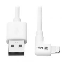 Tripp Lite M100-003-LRA-WH - 3FT ANGLED LIGHTNG TO USB CABL