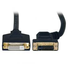 Tripp Lite P562-001-45L - 1FT DVI D-LNK 45DEG L-EXIT M/F