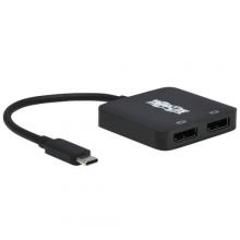 Tripp Lite U444-2DP-MST4K6 - USB-C DUAL DP MST ADPTR, 4K