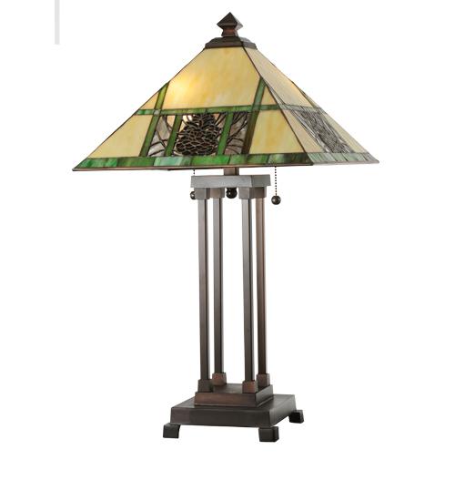 24" High Pinecone Ridge Table Lamp