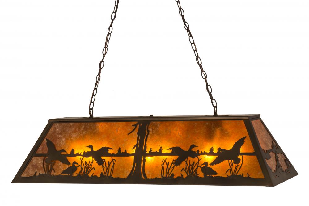 48"L Ducks in Flight Oblong Pendant