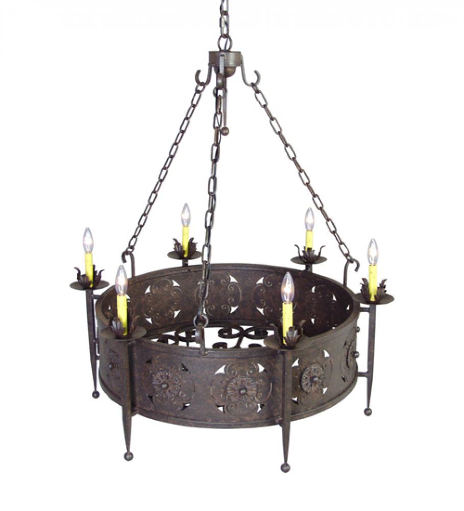 38" Wide Claudio 6 Light Chandelier