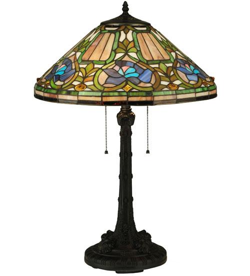 26.5"H Tiffany Floral Table Lamp