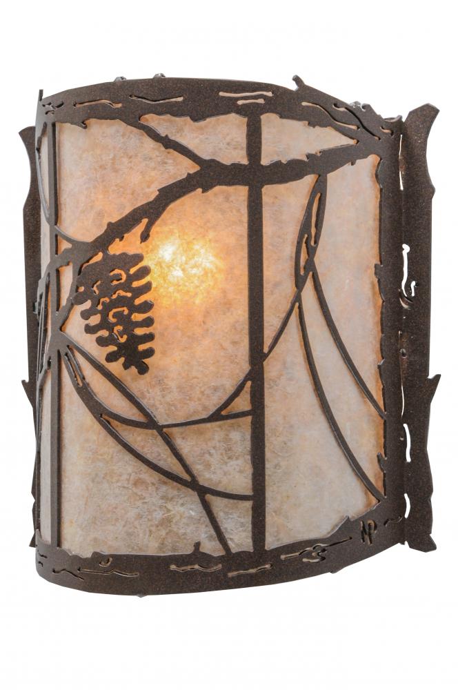 9"W Whispering Pines Wall Sconce