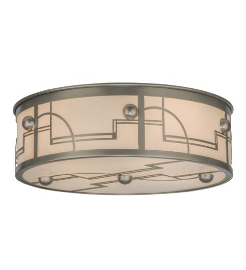 24" Wide Revival Deco Flushmount