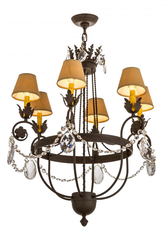 28"W Antonia 6 LT Chandelier