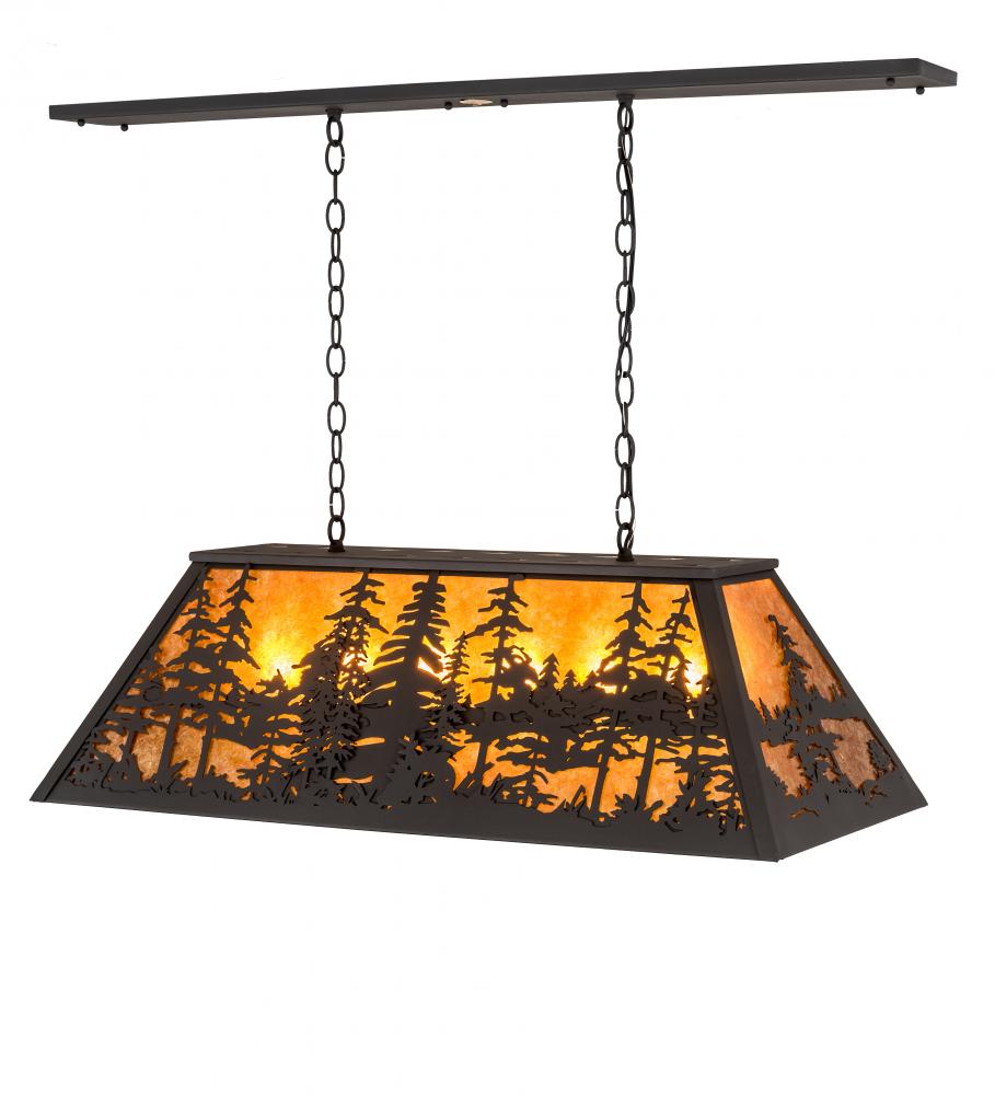 36" Long Tall Pines Oblong Pendant