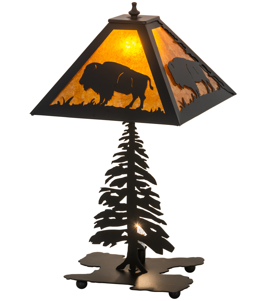 21" High Buffalo W/Lighted Base Table Lamp