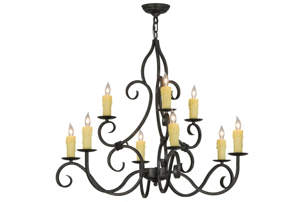 36" Wide Clayton 9 Light Chandelier