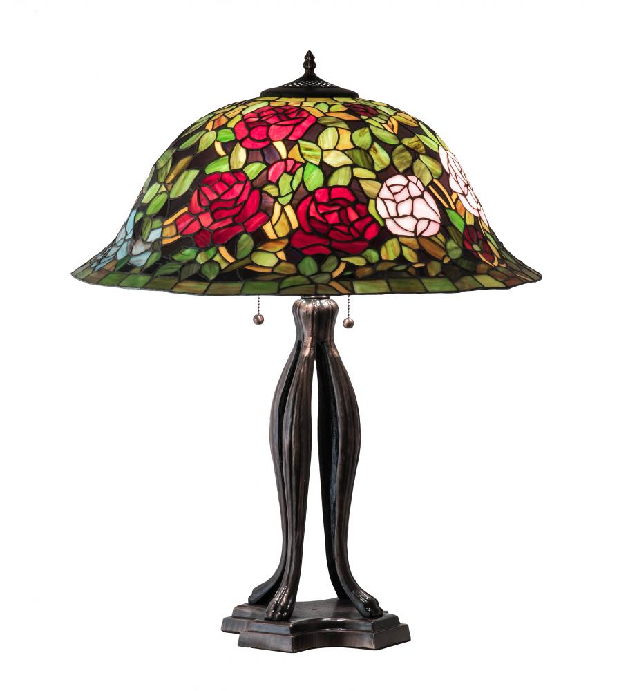 30" High Tiffany Rosebush Table Lamp