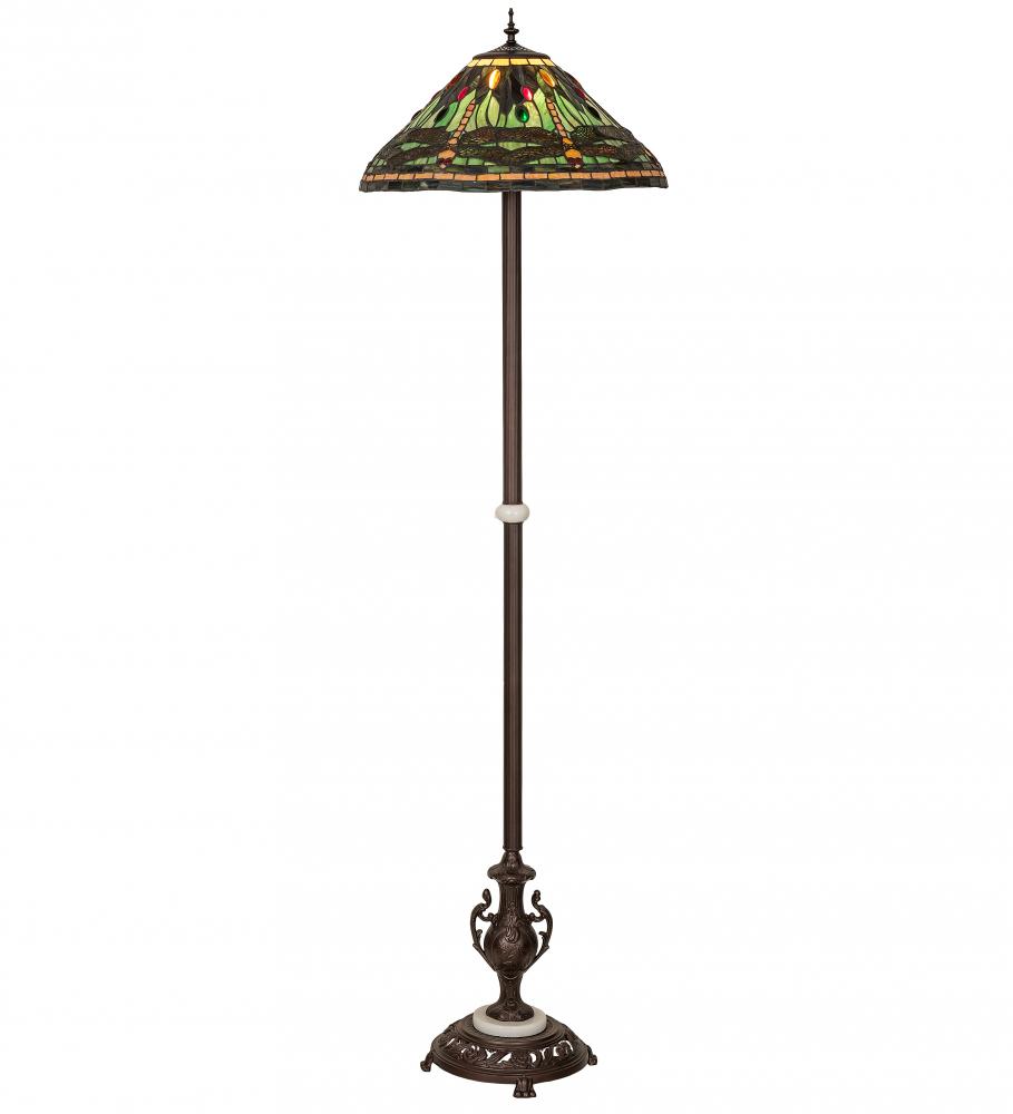 71" High Tiffany Dragonfly Floor Lamp