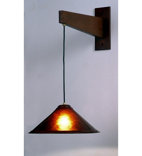 17"W Mission Cantilever Wall Sconce