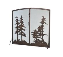 Meyda Green 106333 - 47" Wide X 43" High Tall Pines Fireplace Screen