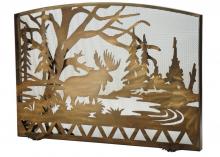 Meyda Green 113070 - 47"W X 38"H Moose Creek Arched Fireplace Screen