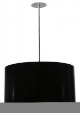 Meyda Green 113851 - 32"W Cilindro Black Paper Pendant